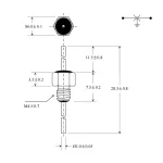 Resin sealed bolt-in EMI filter