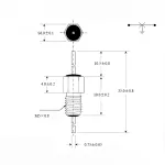 EMI/RFI screw-in filter for industrial use