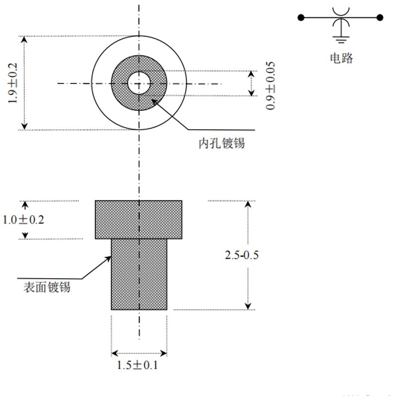 Radial ceramic capacitor