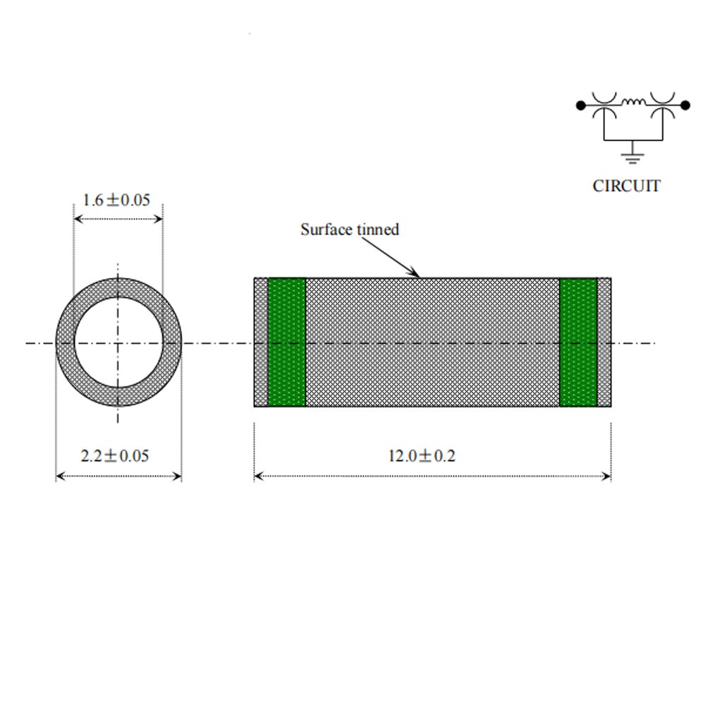 Ceramic capacitor for industrial use